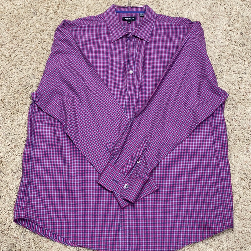 J Maverick Long Sleeve Button Down - XXL
